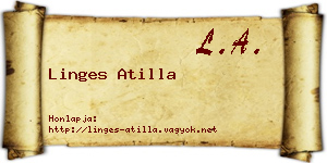 Linges Atilla névjegykártya